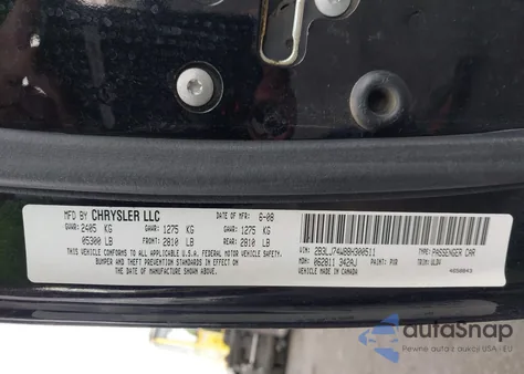 2008 Dodge Challenger Srt8 из США, поврежденный, VIN 2B3LJ74W88H300511